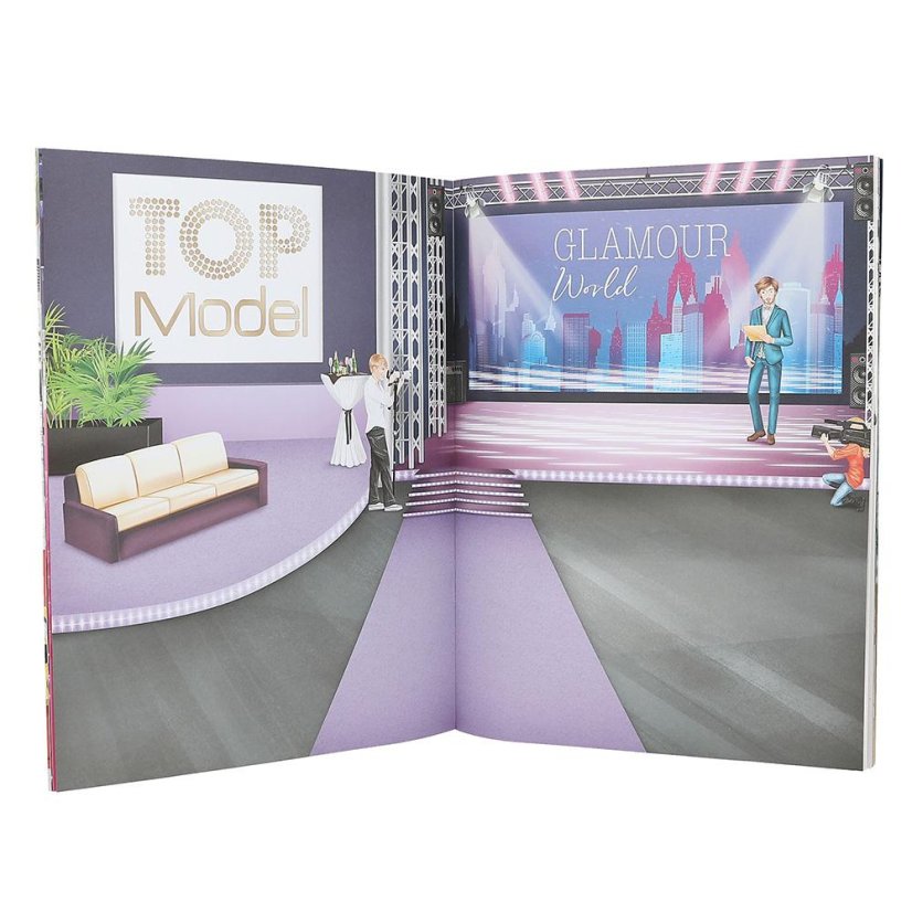 Kreatívny zošit Top Model Glamour 150 samolepiek