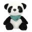 Plyšová panda Snukis Piet – černo-bílá, 18 cm
