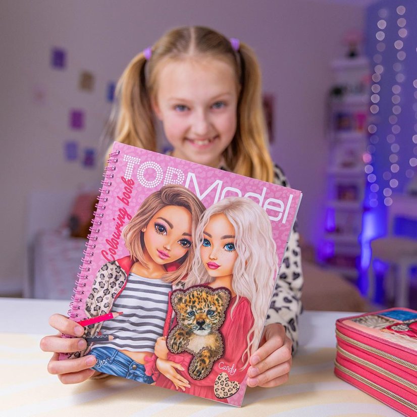 Kreativní omalovánky se samolepkami Top Model LeoHeart