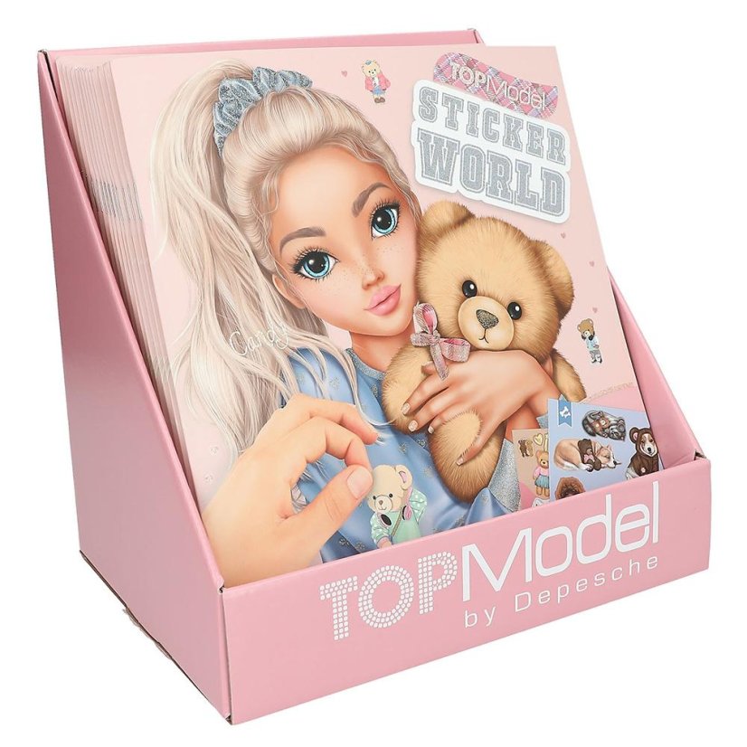 Kreatívny notebook Top Model Stickerworld, Candy a medvede