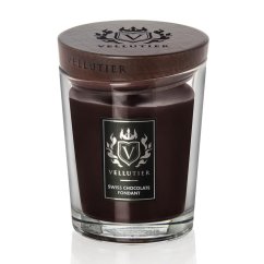 Stredná sviečka Vellutier, Swiss Chocolate Fondant