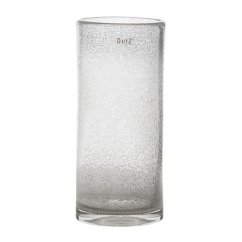 Skleněná váza DutZ Cylinder C3 Clear Bubbles