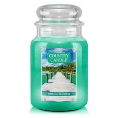 Sviečka Country Candle veľká, Citrus & Seagrass