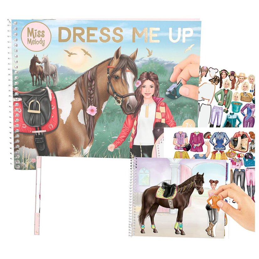 Kreatívna kniha nálepiek Miss Melody