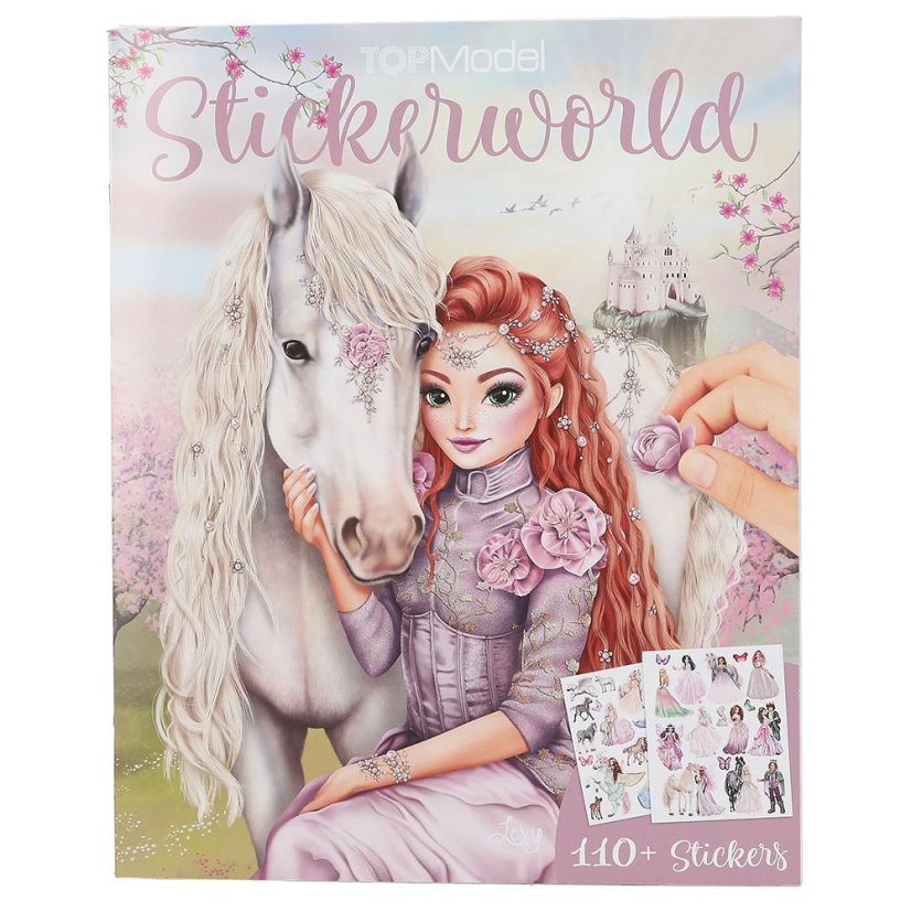 Kreativní sešit Top Model Stickerworld 110 samolepek, Lexy and Horse