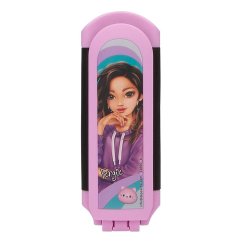 Skladacia kefa na vlasy so zrkadlom Top Model Fergie, fialová