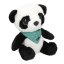 Plyšová panda Snukis Piet – černo-bílá, 18 cm