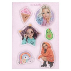 Silikónové nálepky Top Model Love Miu, Jill & Fergie
